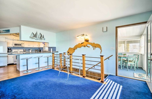 Buckeye Lake House | Lakefront Home w/Rooftop Deck, Grill, Games!