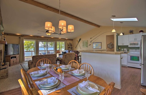 Grove House | Lakefront Home w/Shared Boat Ramp in Grove!