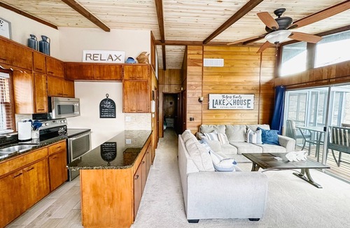 Gravois Mills House | Lakefront Home with Private Dock and Slip