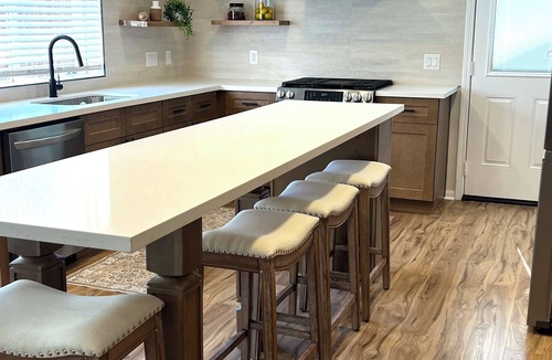 Missouri City House | Lakefront home with Pool & Hot Tub - Completed renovated - All new Interiors.