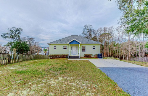 Marianna House | Lakefront home with amazing sunset/water view, private dock, & firepit