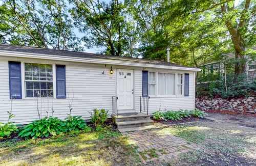 Cataumet House | Lakefront home with deck, grill, firepit & washer/dryer