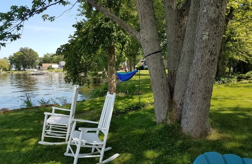 Brewerton House | Lakefront home with patio, dock , kayaks , fire-pit a perfect family getaway!