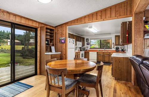 Big Arm House | Lakefront home with private beach, dock, firepit, & grill - dazzling sunset view