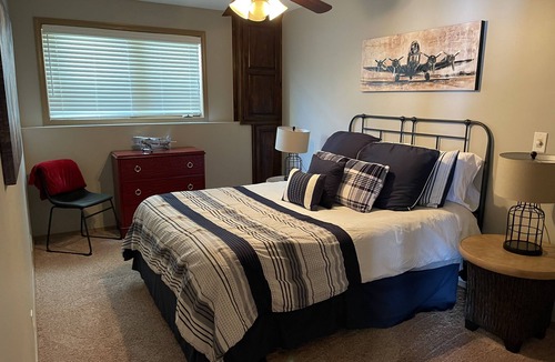 Eucha House | Lakefront home with private dock, great fishing and game room.