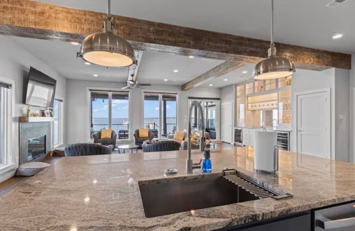 Tool House | Lakefront Home with Private Infinity Pool I Hot tub I Fishing Dock