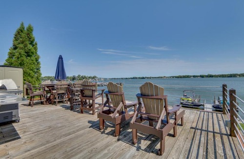 Buckeye Lake House | Lakefront Home with Rooftop Deck, Grill, Games!