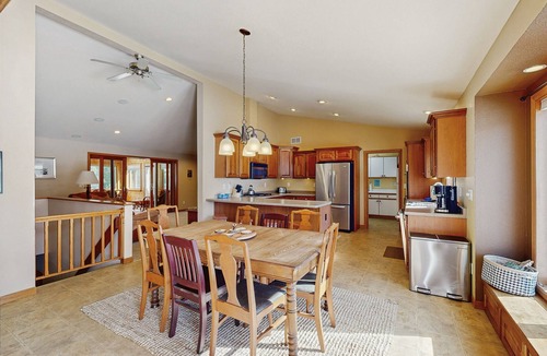 Friendship House | Lakefront home with grill, firepit, pool table, & jetted tub