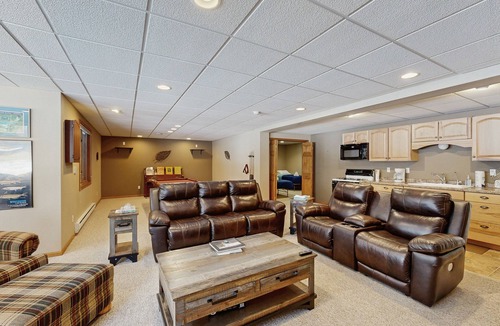 Friendship House | Lakefront home with grill, firepit, pool table, & jetted tub