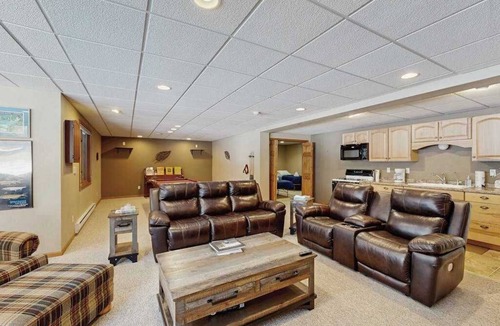 Friendship House | Lakefront home with grill, firepit, pool table, & jetted tub