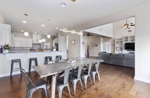 Point Venture House | Lakefront Home with Captained Part Boat, Private Dock, Beach, Game-room