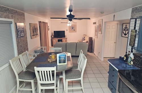 Lake Ozark House | Lakefront Home with Private Dock, Water Slide, Boat Slip, and Hot tub