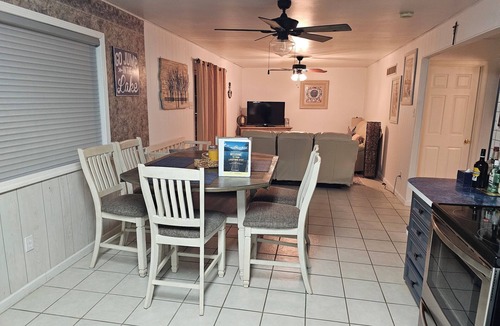 Lake Ozark House | Lakefront Home with Private Dock, Water Slide, Boat Slip, and Hot tub
