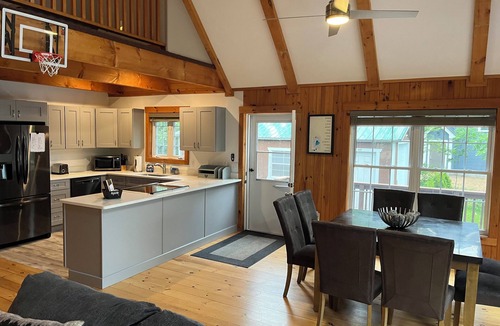 Wakefield House | Lakefront Home with Walk-Out Sandy Beach!