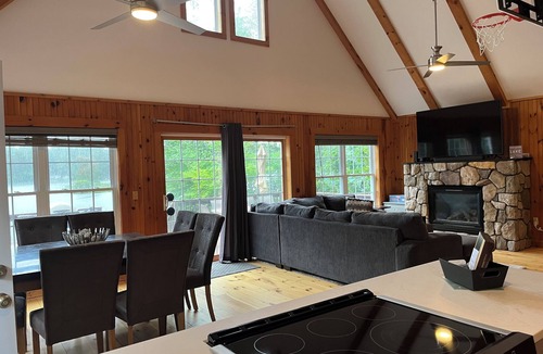 Wakefield House | Lakefront Home with Walk-Out Sandy Beach!