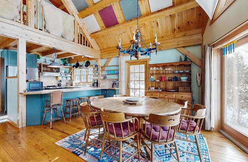 Ludlow House | Lakefront house w/mountain views, waterfront, gameroom, gym, a/c, w/d