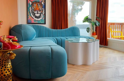 Dunes City House | Lakefront House w/Panoramic Views, Balcony & Dock