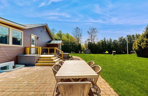 Malletts Bay House | Lakefront house w/views, beach, fireplace, firepit, central air, arcade games