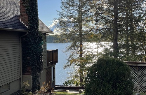 Tolland House | Lakefront house with large deck and private dock