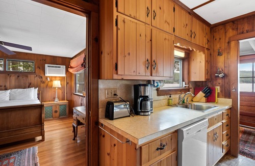 Brant Lake House | Lakefront house with dock, sandy beach, full kitchen, gorgeous views