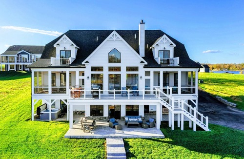 Mineral House | Lakefront Lake Anna, Boat Dock, Deck Views