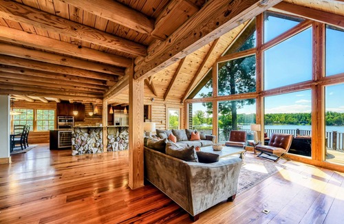 Bumpass Cabin | Lakefront Lake Anna Log Cabin, Views, Dock, Deck