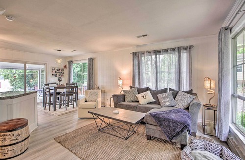 Smith Mountain Lake House | Lakefront Living with Dock, Fire Pit & Sunroom!
