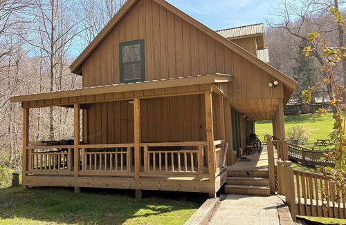 Rabun Gap House | Lakefront Lodge with Loft Bedroom, Sleeper Sofa, One Bath