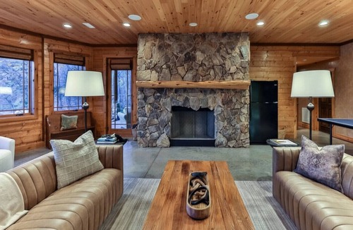 Mayhew House | Lakefront Log Home with Dock, Firepit, Kayaks