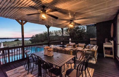 Rowlett Villa | Lakefront Luxe 6BR/4.5B Home with Pool & Hot Tub