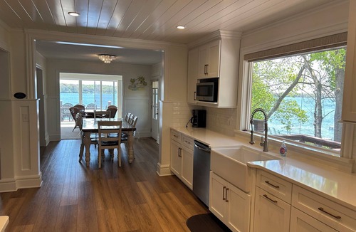 Delavan Lake House | Lakefront Luxury Home with Private Pier, Sleeps 14, 3rd Night Free this Spring