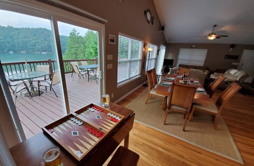 Almond House | Lakefront Oasis: Dock, Hot Tub, Views, Nearby Rafting, Zipline, and More!