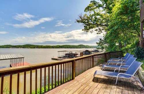 Lake of the Ozarks House | Lakefront Ozarks Home Tiki Bar, Pool, Deck, Views