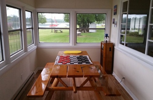 Vestaburg Cabin | Lakefront Rental in Stanton, MI
