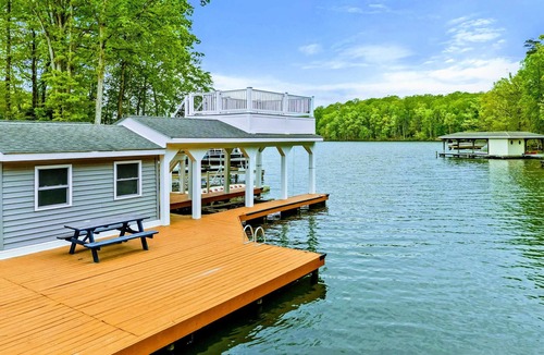 Bumpass House | Lakefront Retreat, Pool, Boat Dock, Hot Tub
