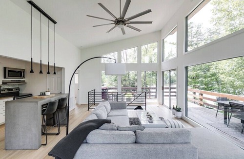 Leasburg House | Lakefront Retreat with Hot Tub + Fire Pit + Water Views at Hyco Lake