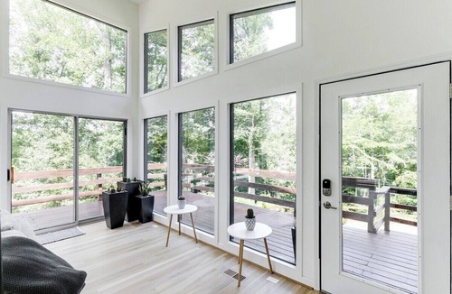 Leasburg House | Lakefront Retreat with Hot Tub + Fire Pit + Water Views at Hyco Lake