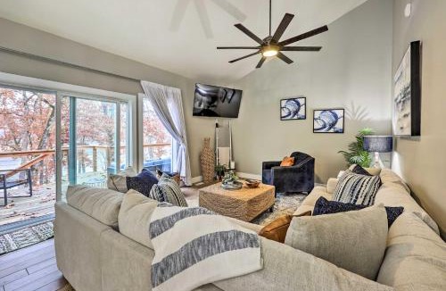 Rogers House | Lakefront Rogers Getaway w/Hot Tub & Deck!