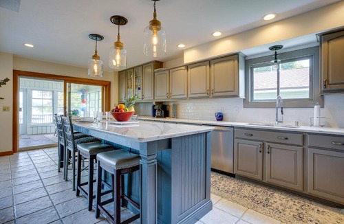 Syracuse House | Lakefront Syracuse Home with Deck and Private Dock!