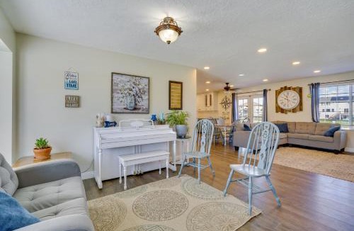 Stansbury Park House | Lakefront Utah Home with Private Beach, Dock and Canoe