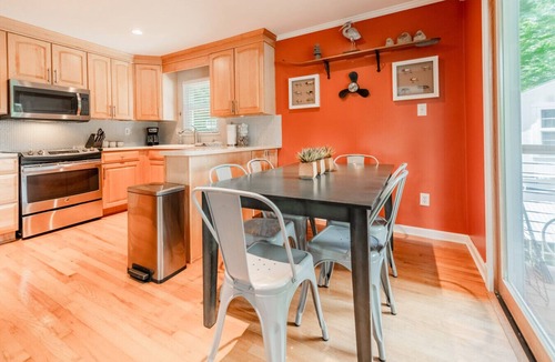 Mayhew House | Lakefront Vacation Oasis w/Hot Tub, Beach, Pets OK