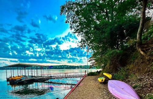 Sunrise Beach House | Lakehouse w/Pools, hottub, Dock, Sauna,Playground