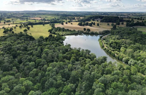 Nunney RV Rental | Lakeside Bell Tent - Canvas Studio at Marston Park