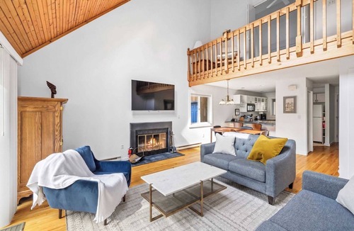 Becket House | Lakeside Berkshires Chalet | Sauna & Fireplace