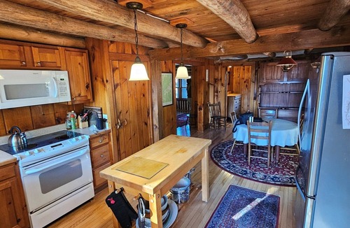 Town of Hermon Cabin | Lakeside Cabin with Great Views, Exceptional Waterfront, Hot Tub and Motorboat.