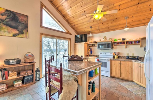 Delton Cottage | Lakeside Cottage Escape with Private Dock & Deck!