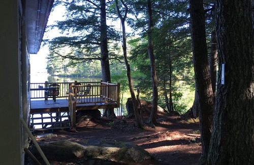 Fryeburg Cottage | Lakeside Cottage Facing White Mountains- overhangs lake - Panoramic sunset views