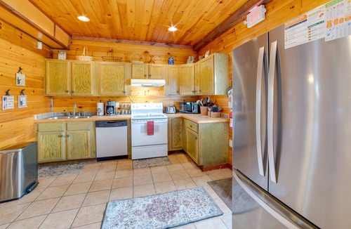 Hancock House | Lakeside Gem: Hot Tub & Game Room in Hancock