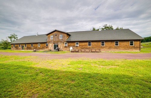 Hancock House | Lakeside Gem: Hot Tub & Game Room in Hancock