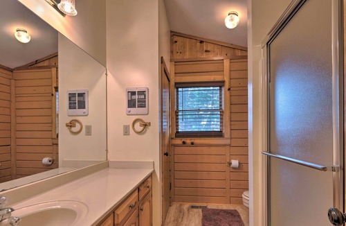 Conyers Cabin | Lakeside Group Retreat w/ Private Beach & Dock!